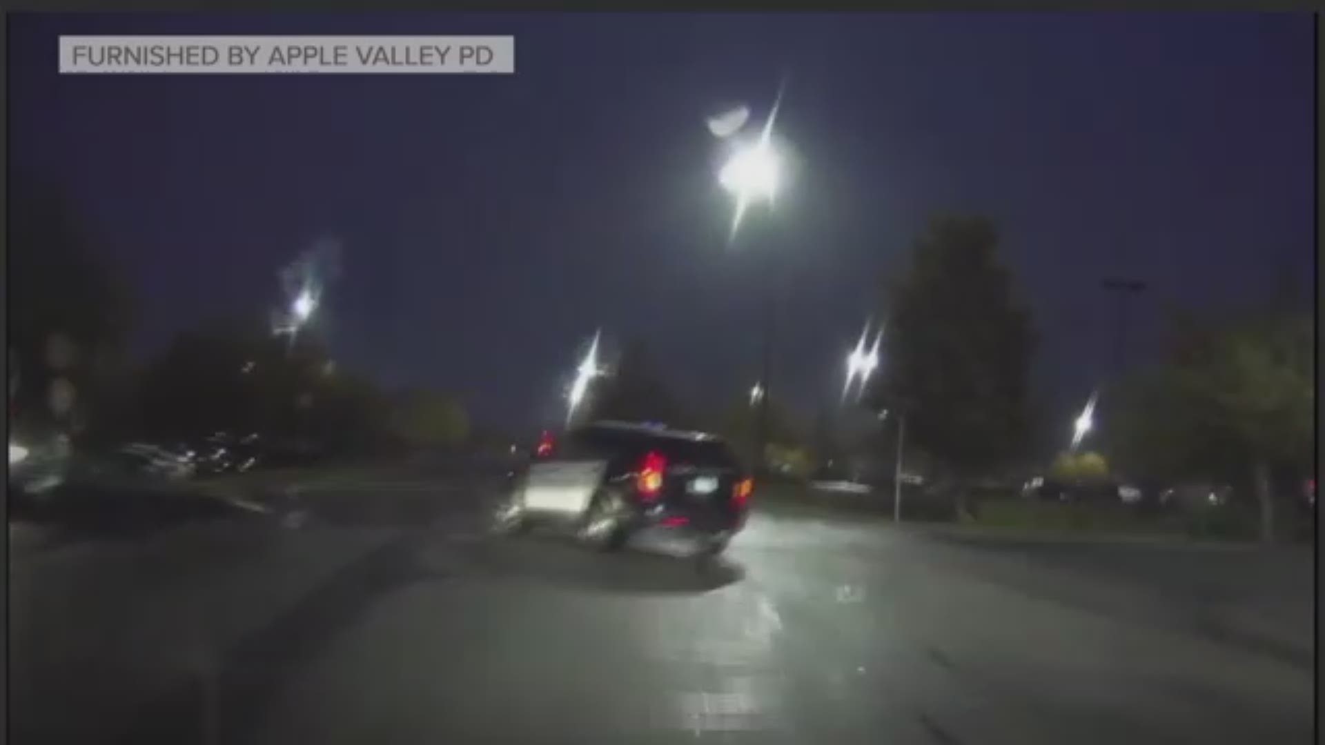 WATCH Robbery spree ends in squad car crash in Apple Valley