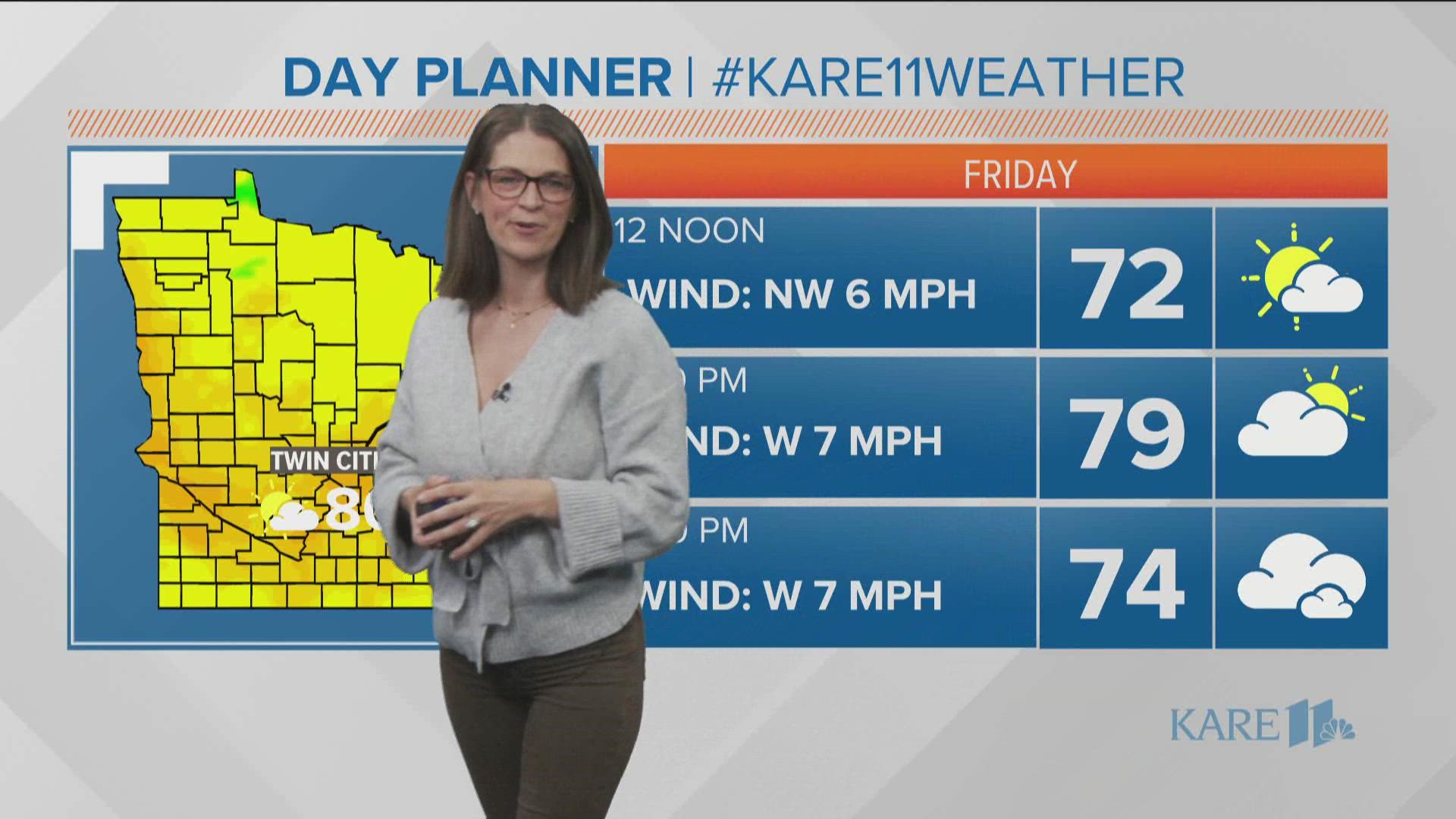 Check Out The Weather Forecast For Your Friday From Laura Betker And KARE 11 Weather 