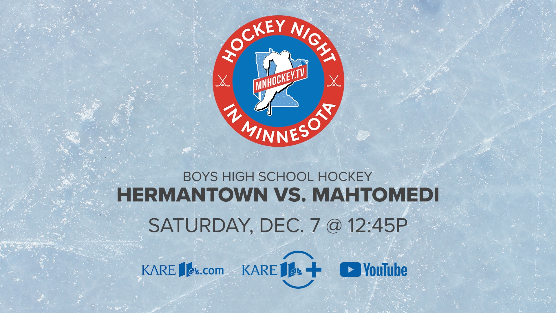 Hermantown faces off against Mahtomedi in this matinee edition of Hockey Night in Minnesota.