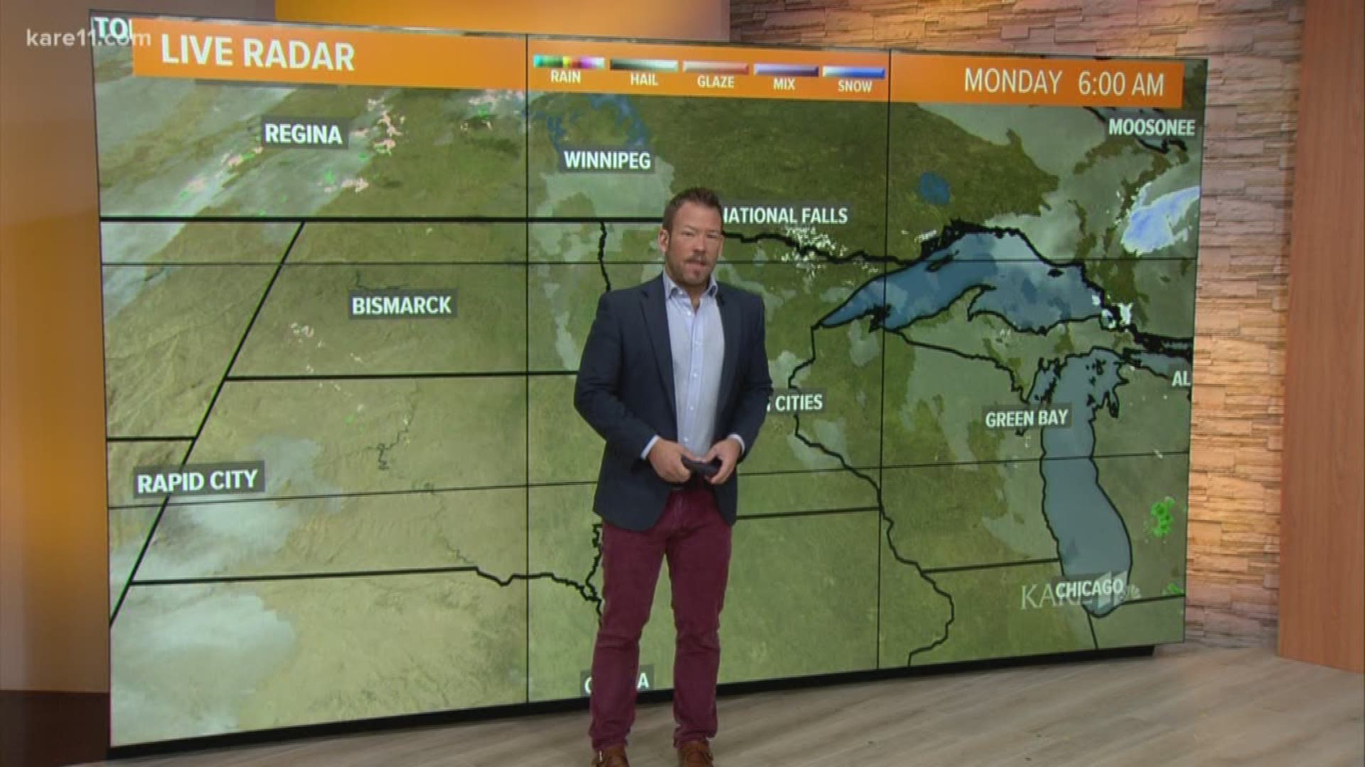 Current weather forecast in the Twin Cities