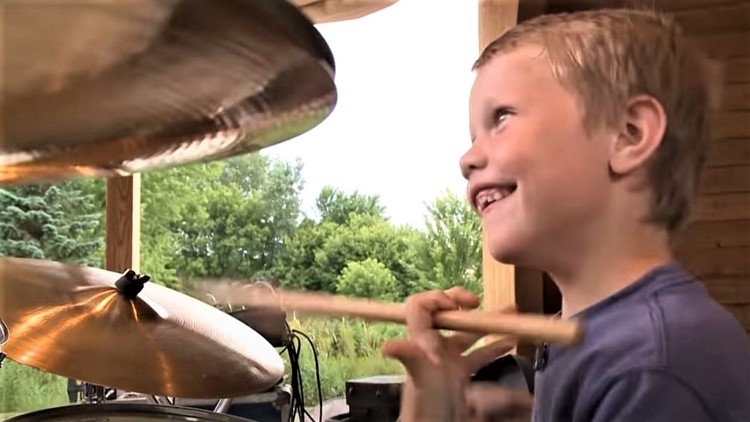 At age 7, he was a drumming phenom in a polka band. 10 years later, congrats are in order for Chris Ebel