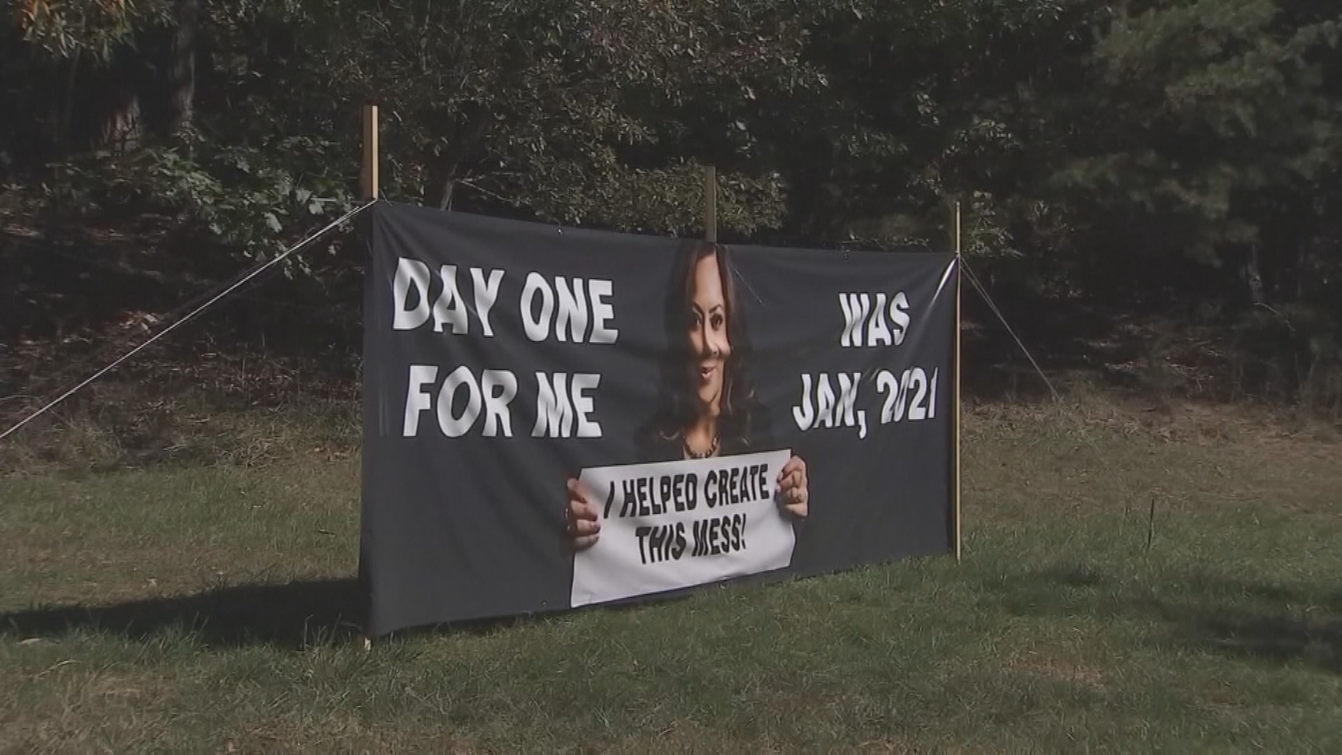 A campaign sign was vandalized in northern Virginia and now the owner has gone to great lengths to ensure nobody messes with it again.