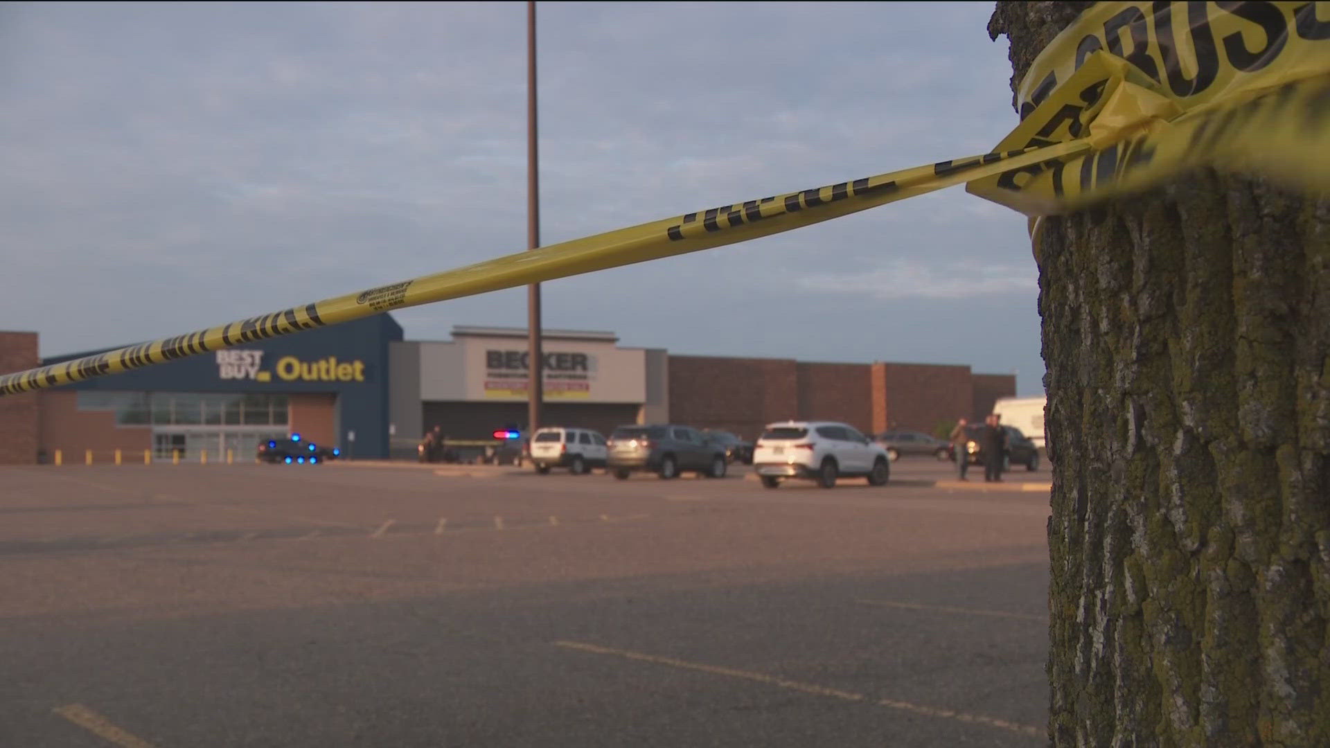 There was a large police presence at the Northtown Mall Friday evening.