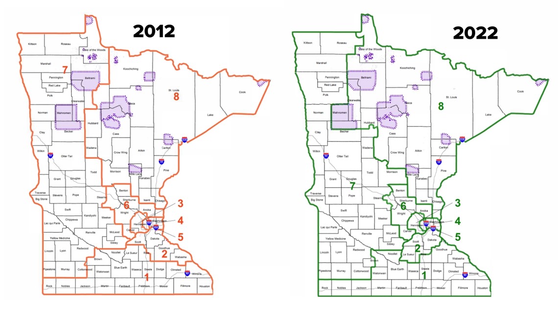 New Congressional District Maps Released For Minnesota 