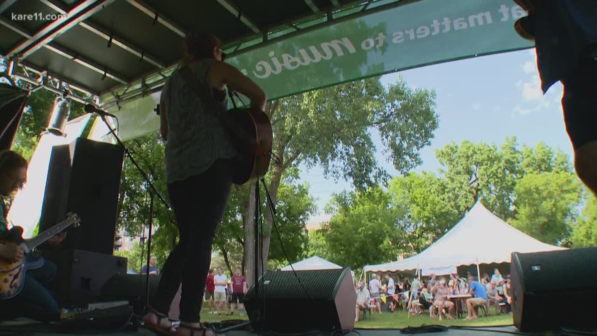 KARE 11 had some representation at the Stone Arch Bridge Fest, with our digital producer Emily Haavik and her band the 35s!