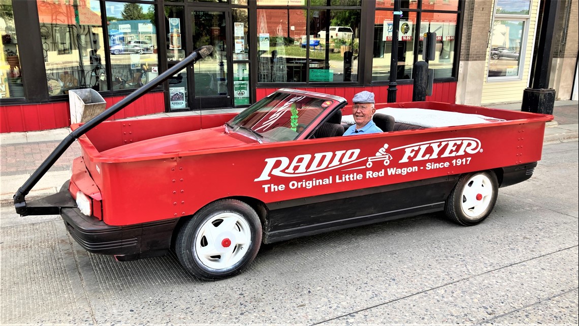 Small red 2024 wagon toy