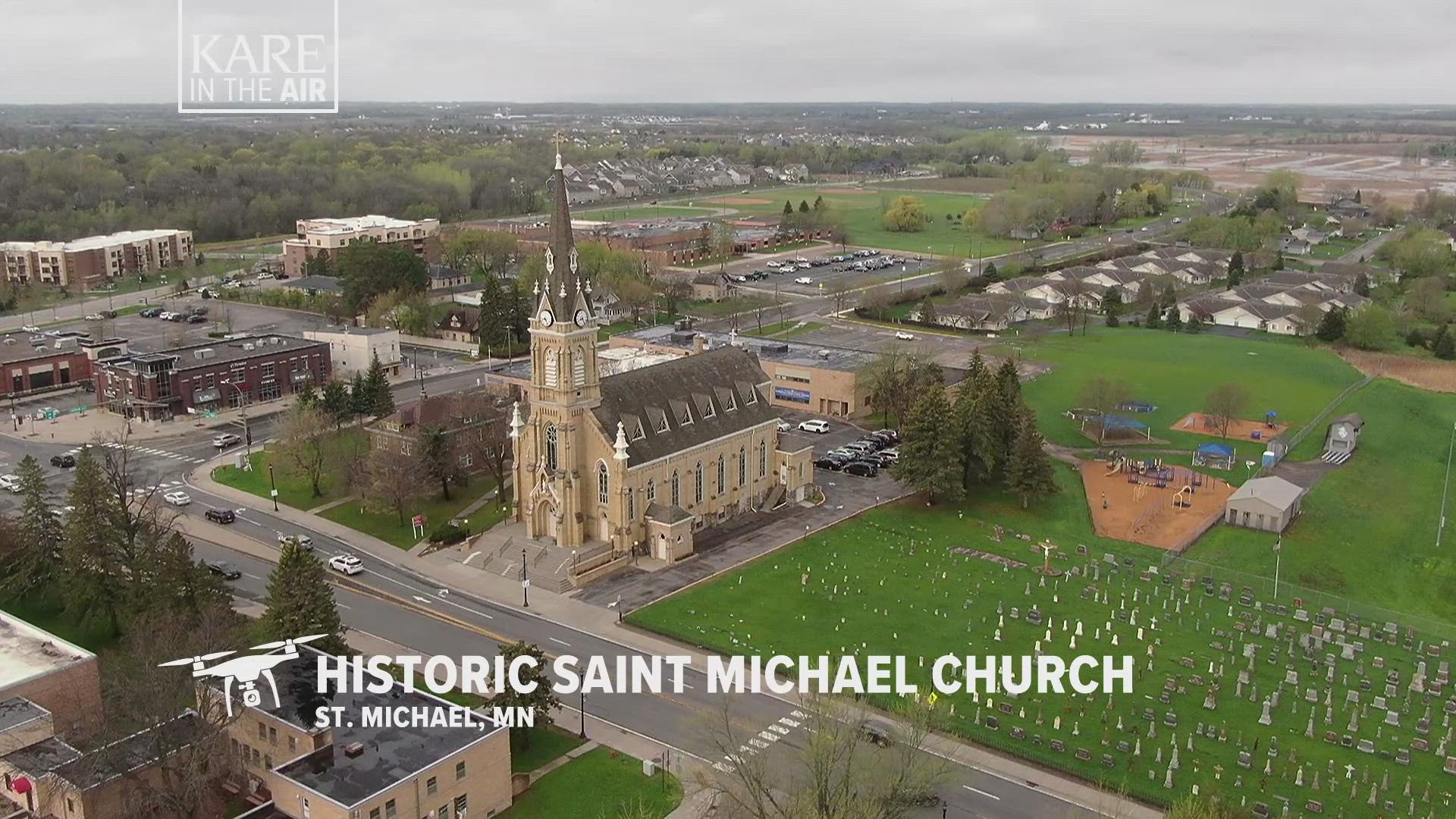 Our KARE in the Air drone tour takes us over St. Michael Historic Catholic Church, an eye-catching example of neo-gothic architecture right her in the heartland.