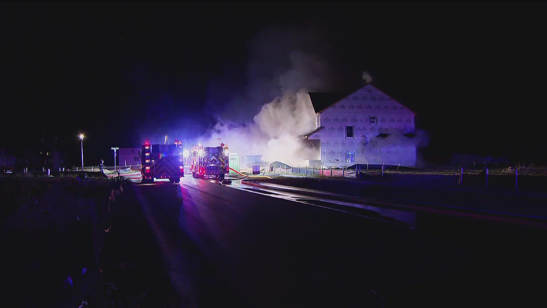A family was forced out of their home after a fire on Tuesday night.