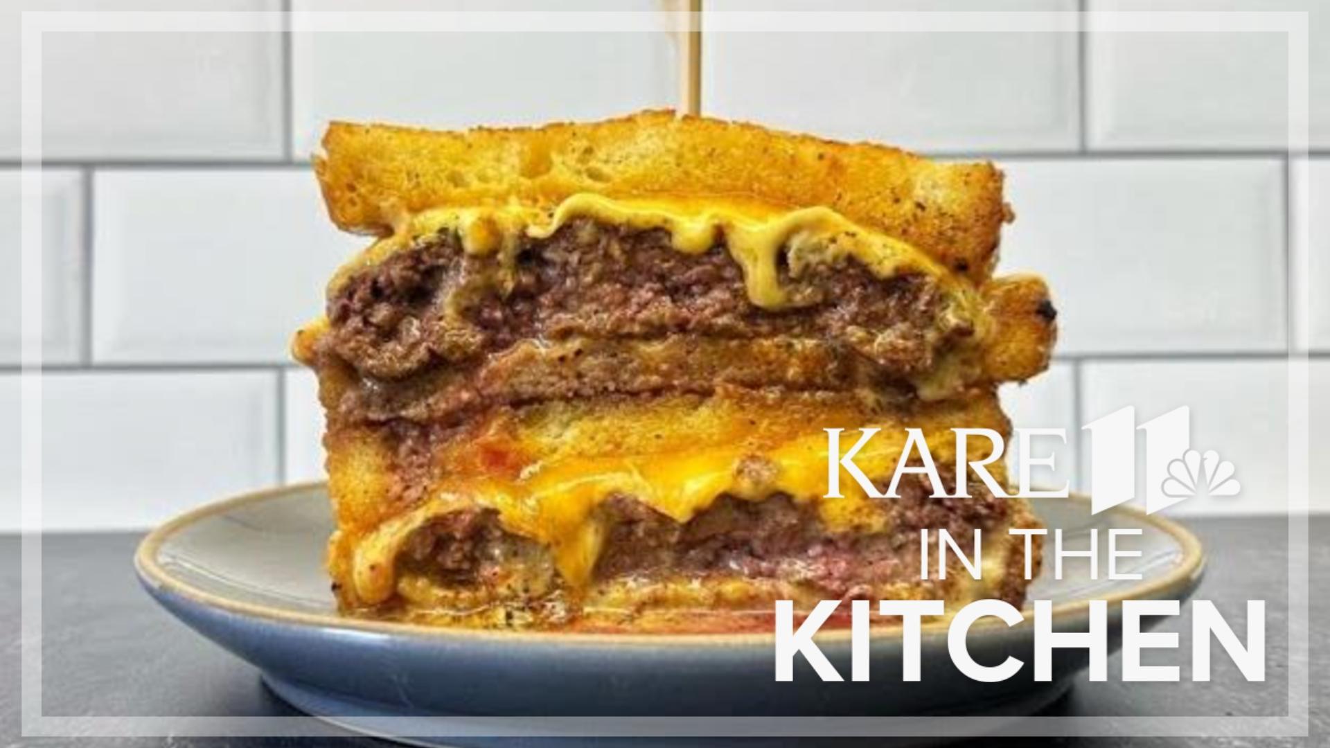 Mik German of 328 Grill visited KARE in the Kitchen to chat and make a Fo' Cheezy burger.