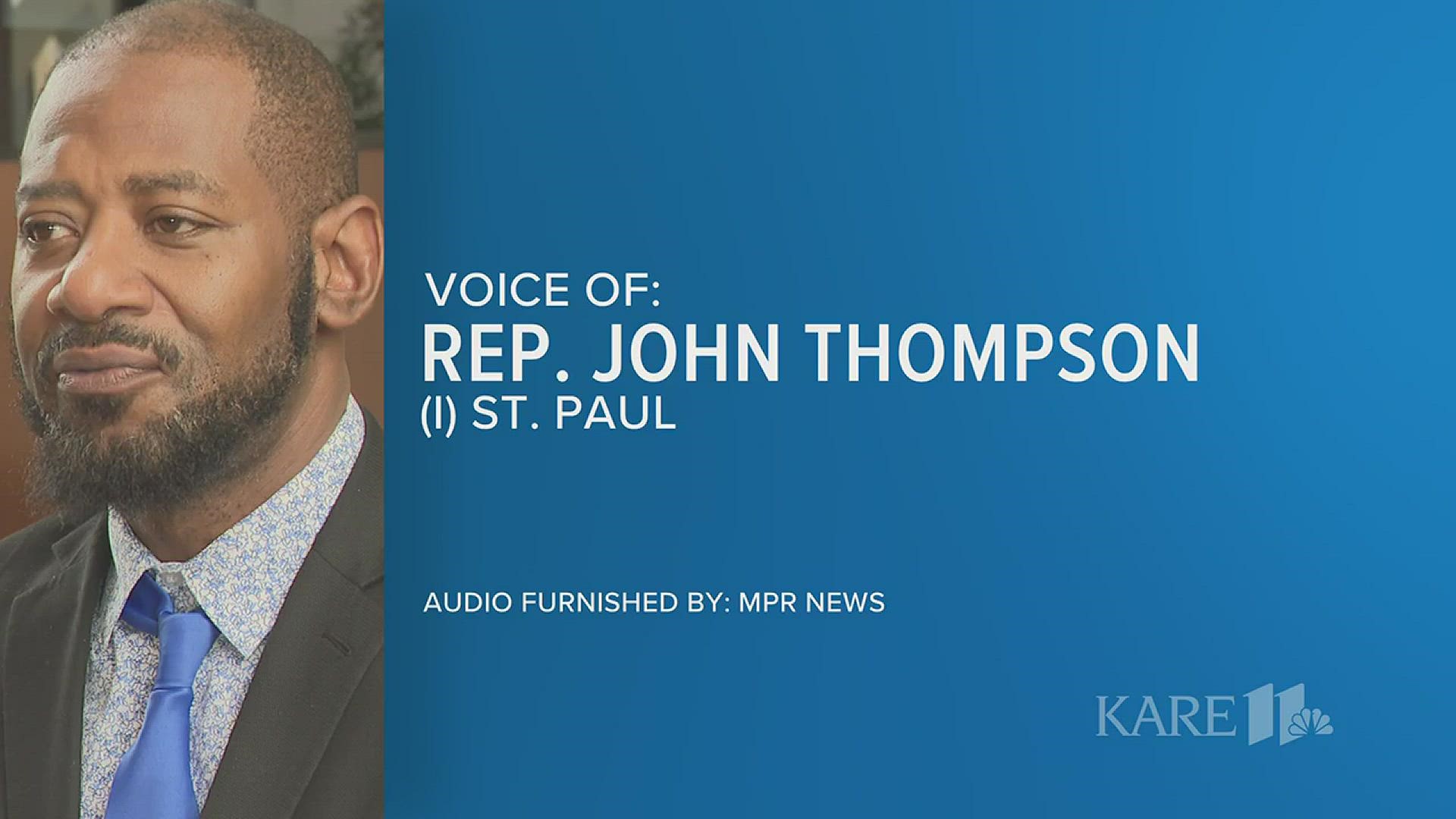 St. Paul Rep. John Thompson talks about his interaction with police after his daughter was pulled over by officers.