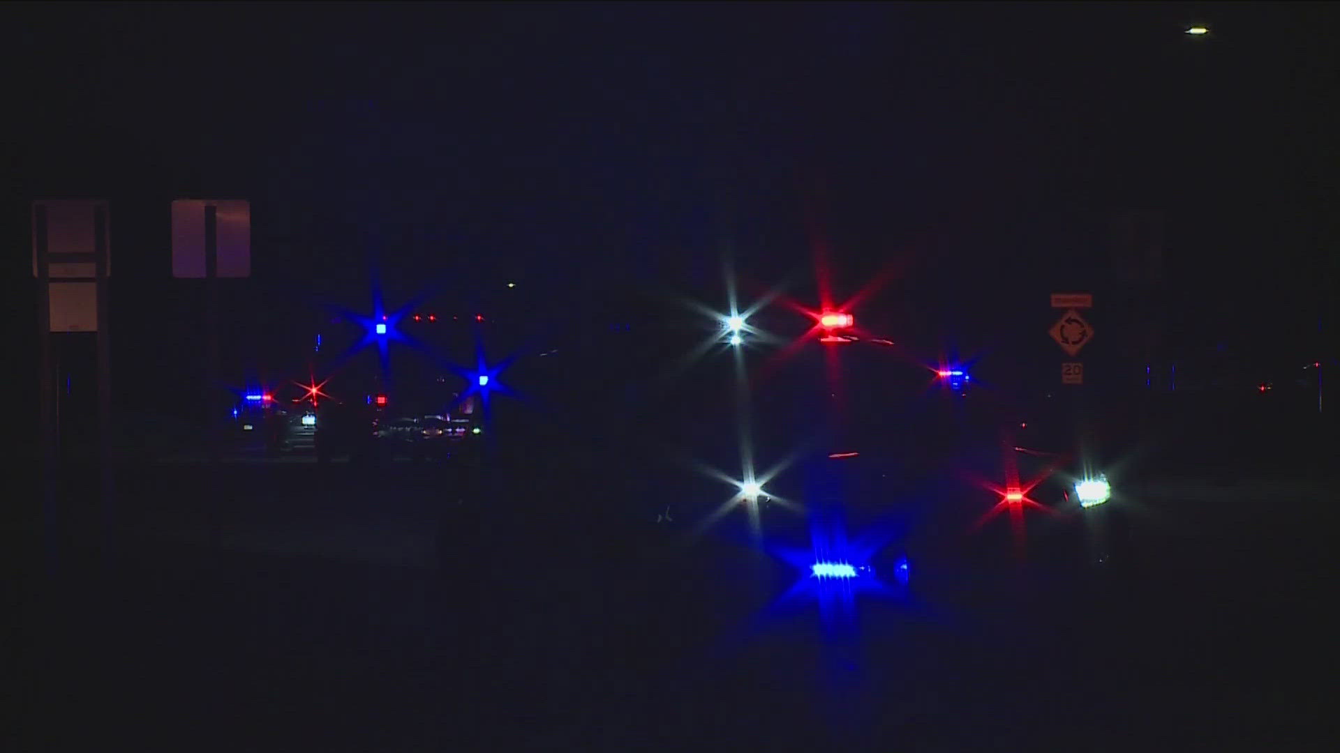 There were dozens of squad cars surrounding the school Friday night.