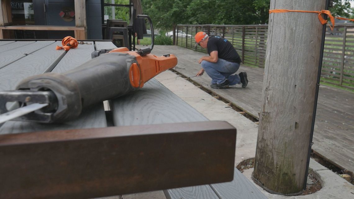 56 Brewing demolishes patio on Xcel Energy land