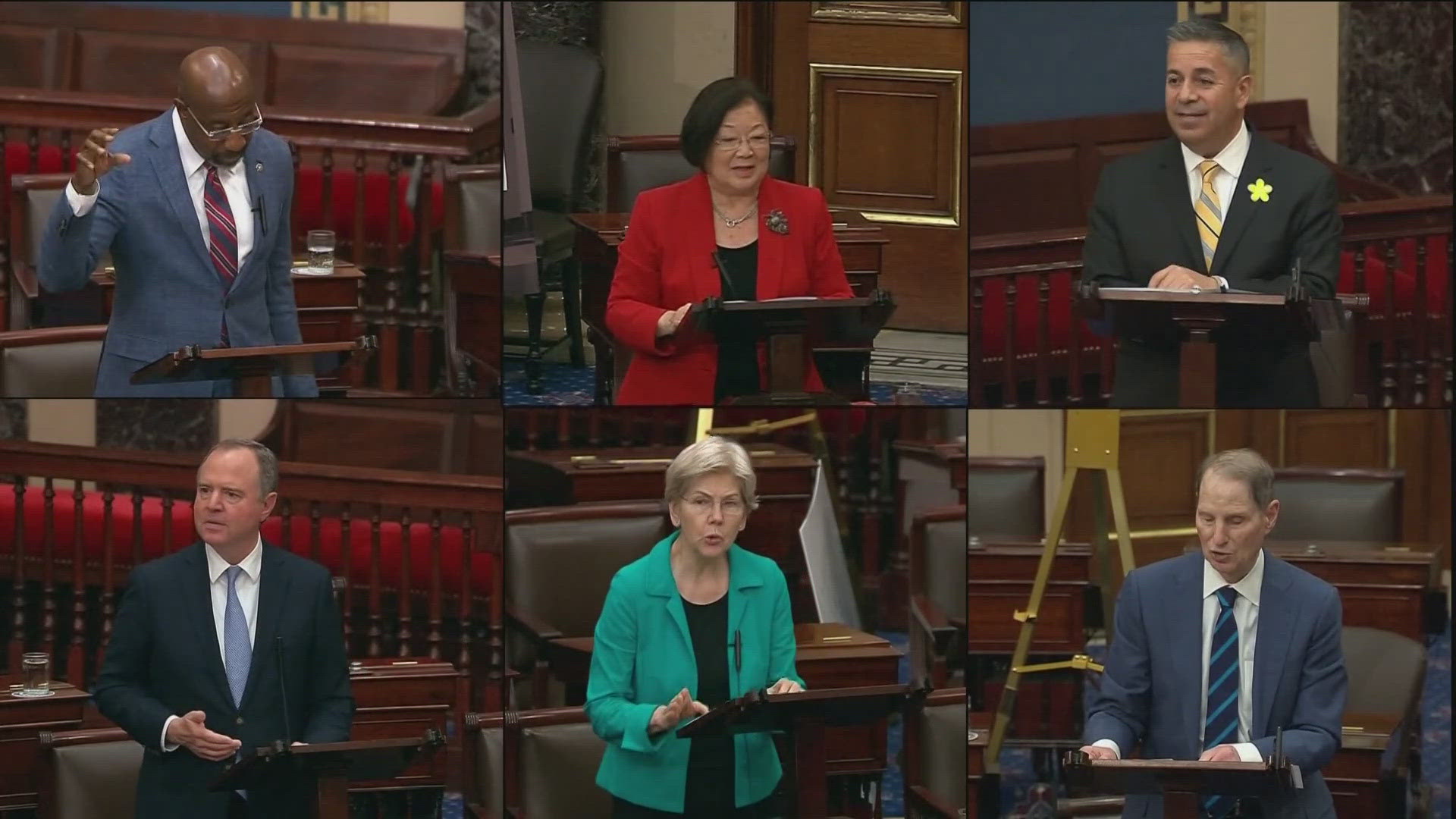 The bill includes tax breaks and spending cuts. 