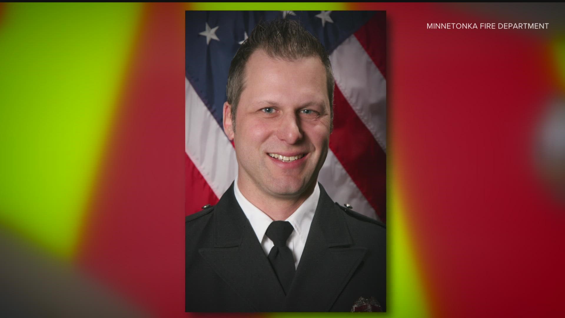 Firefighters say 14-year veteran Tim Tripp suffered a severe head injury Saturday morning and is currently in intensive care at a local hospital.