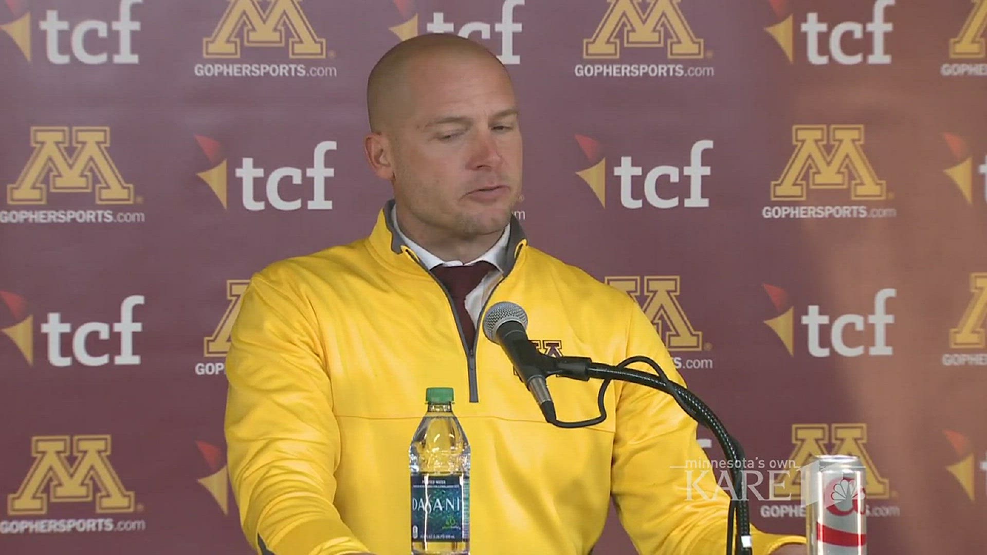 Coach PJ Fleck and Gophers football players react to their disappointing 31-0 loss to the Wisconsin Badgers Saturday afternoon in Minneapolis.