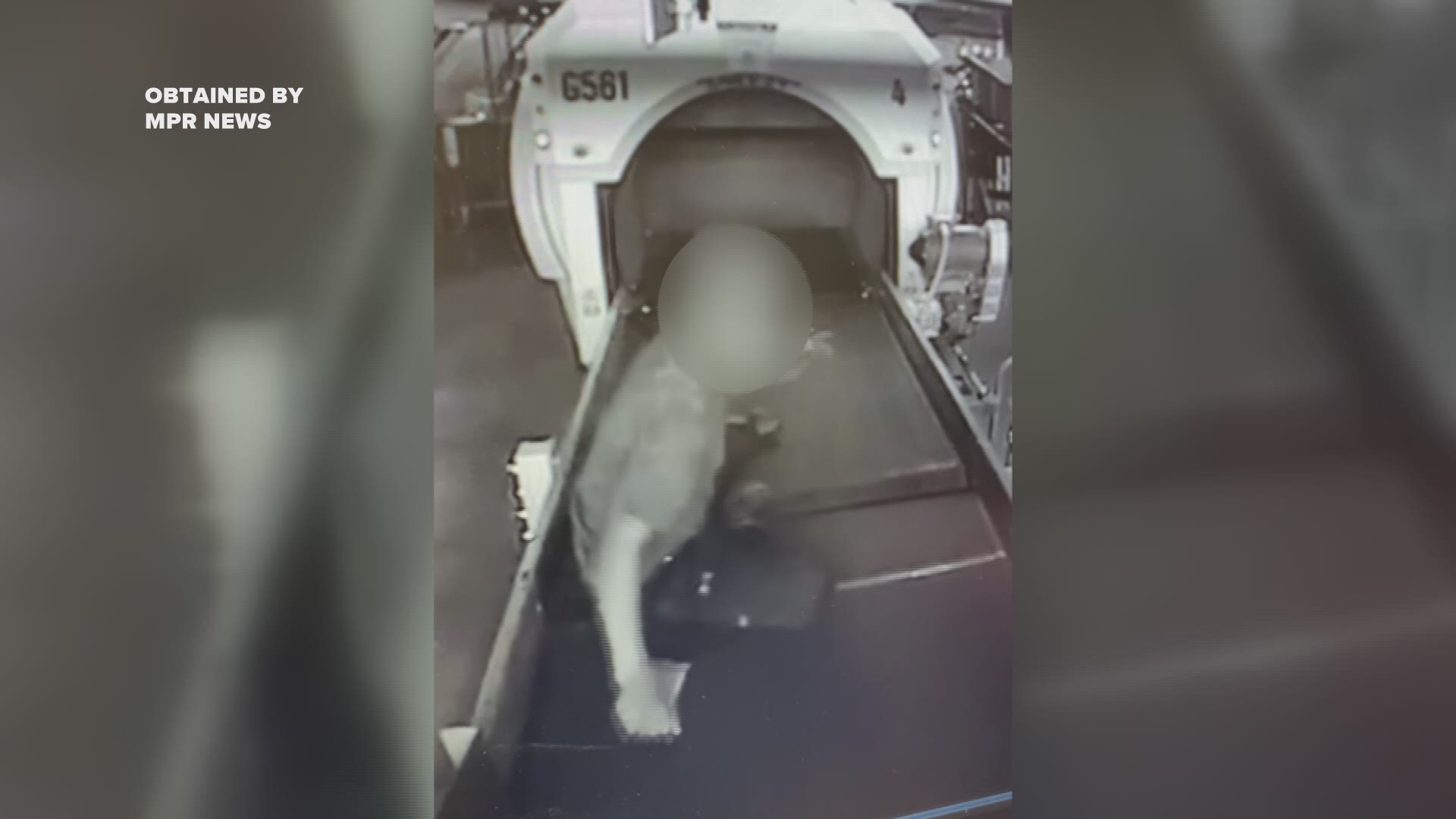 MPR obtained security footage of a 9-year-old boy getting into a conveyor belt baggage system Saturday afternoon at Minneapolis-St. Paul International Airport.