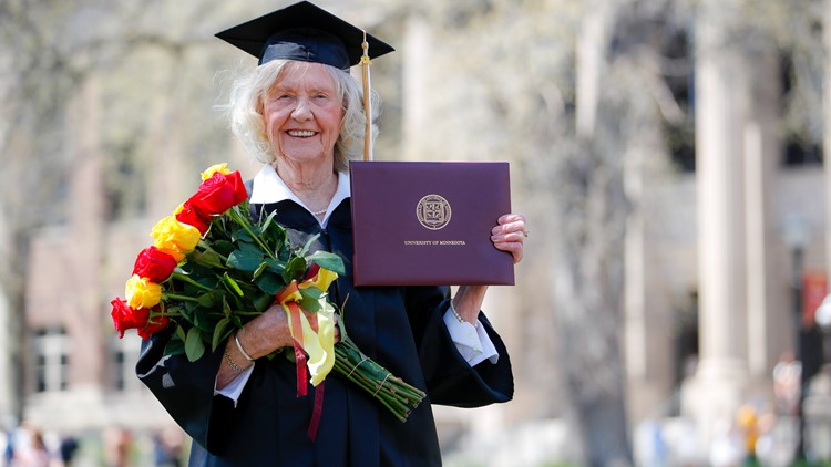 Days after turning 84-years-old, Minnesota woman earns her college degree
