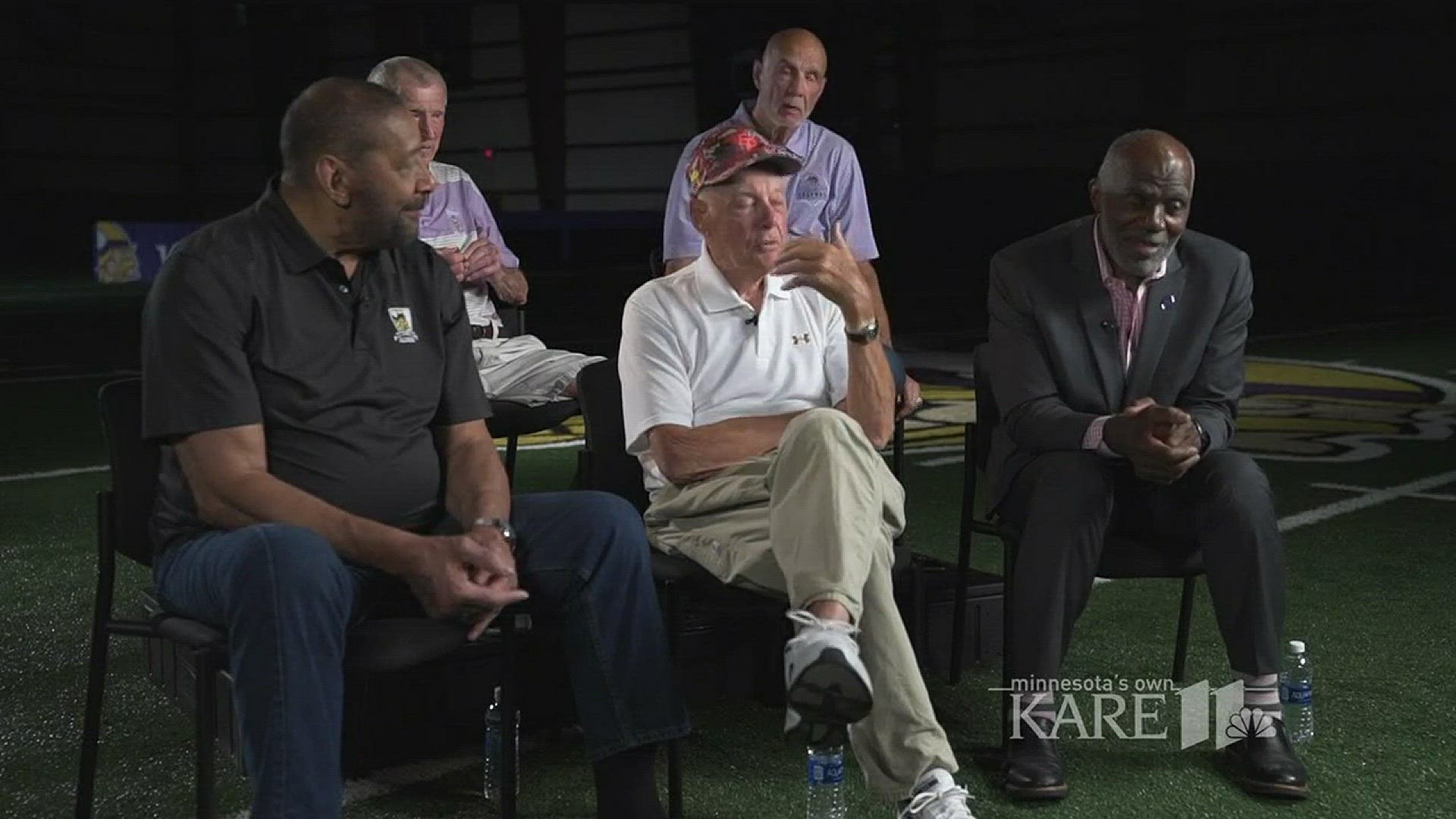 KARE 11's Randy Shaver sits down with Legendary coach Bud Grant, coach Jerry Burns, Alan Page, Jim Marshall and Paul Krause to talk about their memories of summer training camp in Mankato.