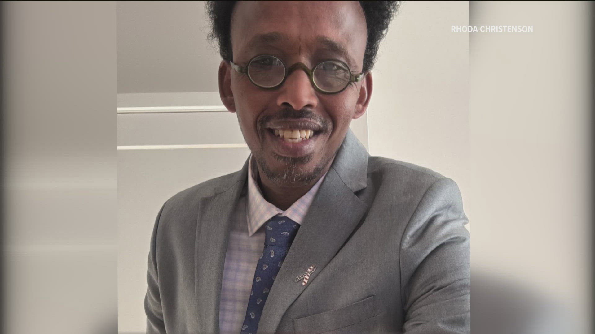Abdulkadir Sharif Abdi's wife, Rhoda Christenson, said ICE arrested him Monday at their home. 