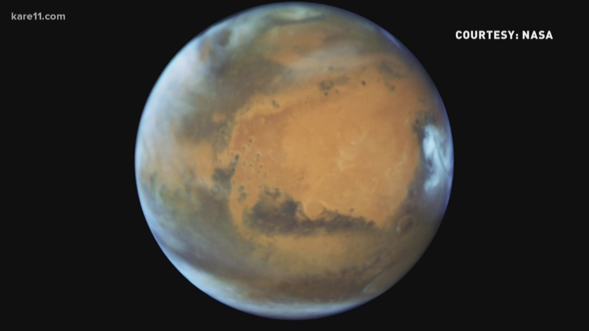 Mars will be 35.8 million miles away from Earth tonight. Believe it or not, that's pretty close. https://kare11.tv/2LDFbuX