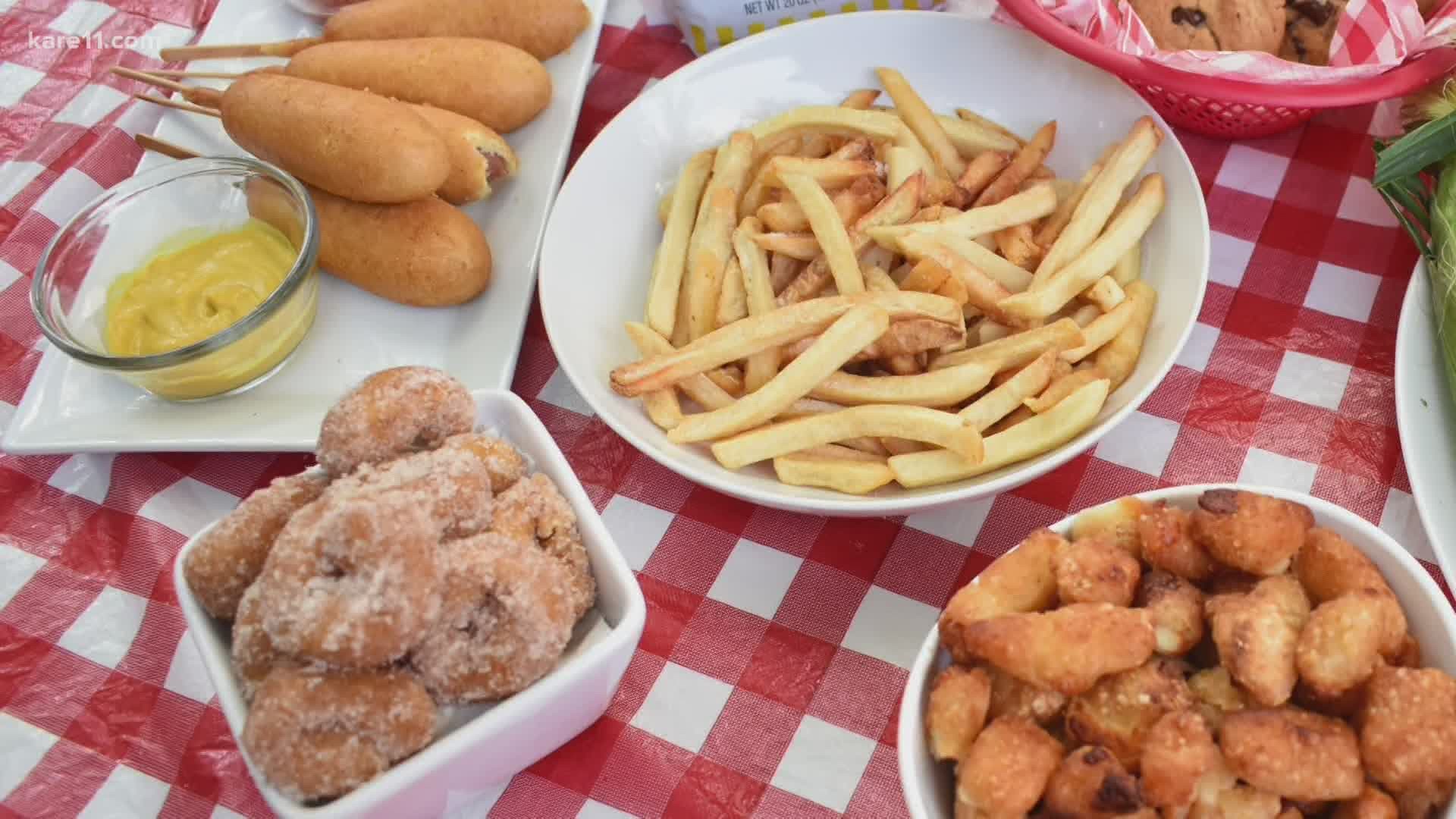 A big box of corn dogs, cheese curds and even Sweet Martha's cookies can be ordered for delivery starting in late August.