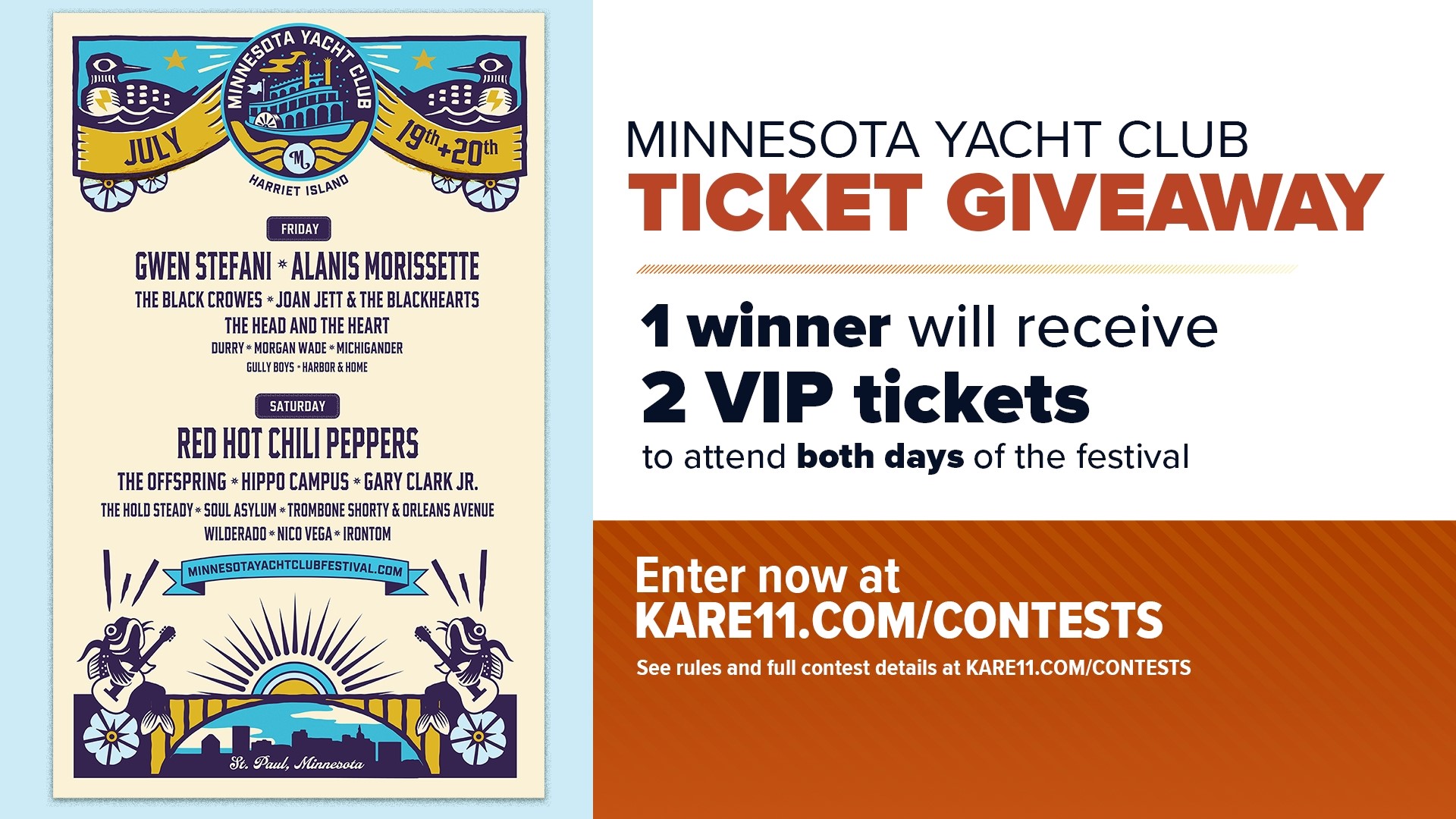 CONTEST Minnesota Yacht Club Music Festival ticket giveaway