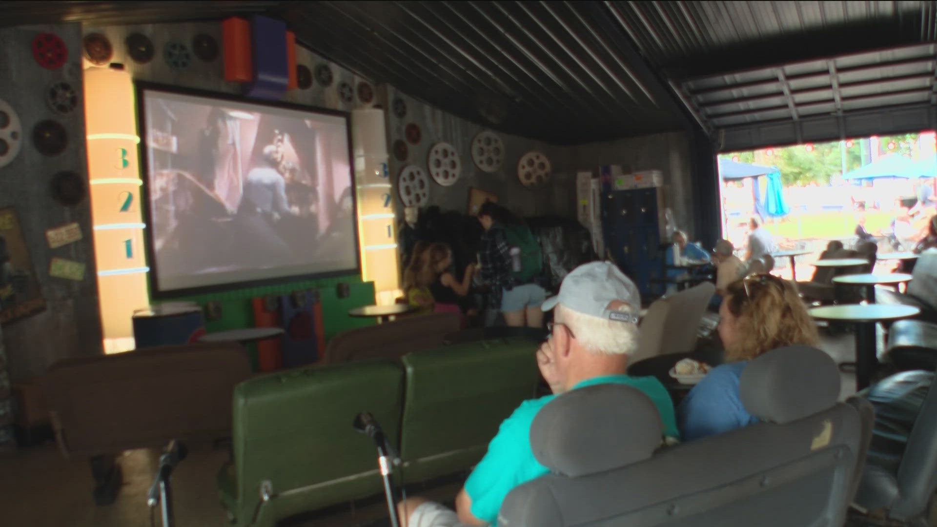 The Blue Moon Dine-In Theater at the Minnesota State Fair is a unique dining experience.