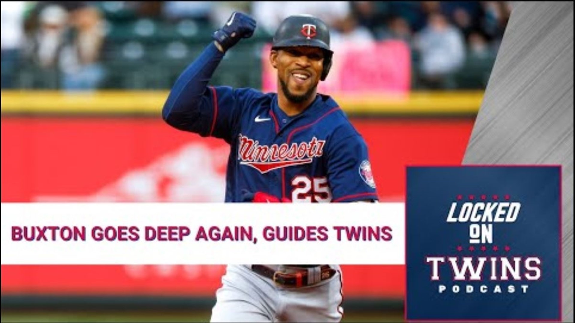 Byron Buxton hit a crucial two-run homer in the first inning of Monday's Minnesota Twins win over the Seattle Mariners.