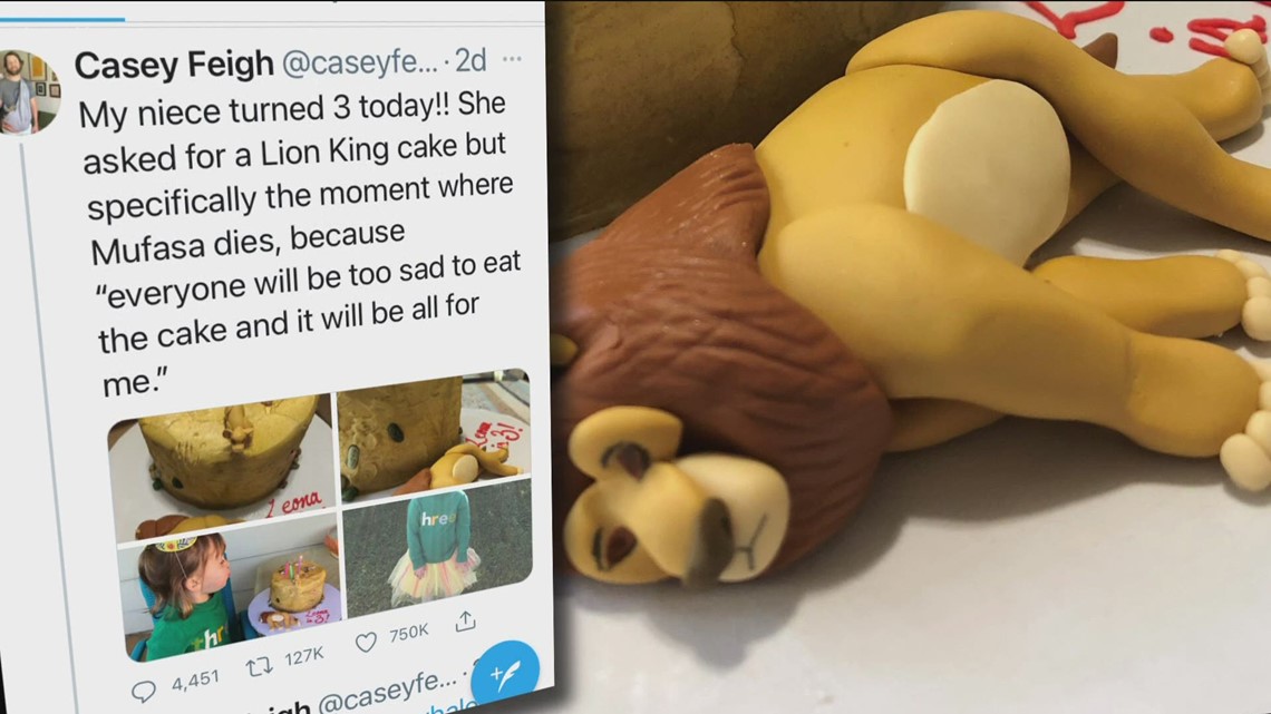 Lion King cake becomes opportunity to help others - Vimarsana News