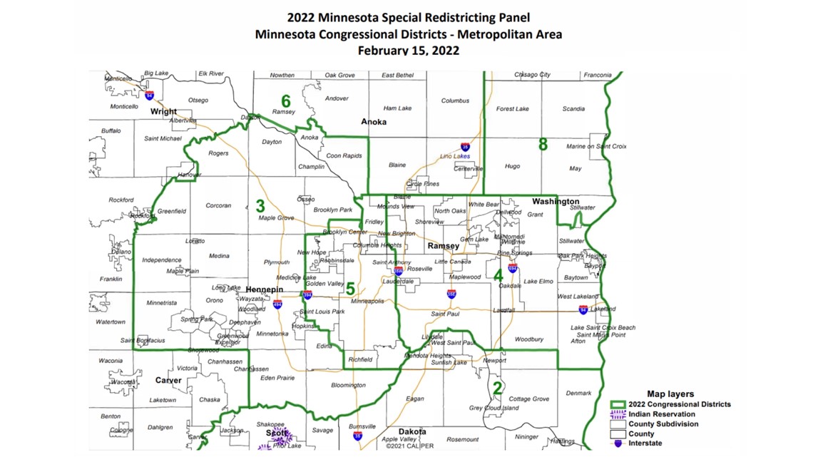 New congressional district maps released for Minnesota