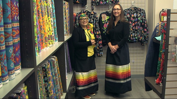 'We've always seen a need': 2 mothers open fabric store with sewing materials for Native regalia