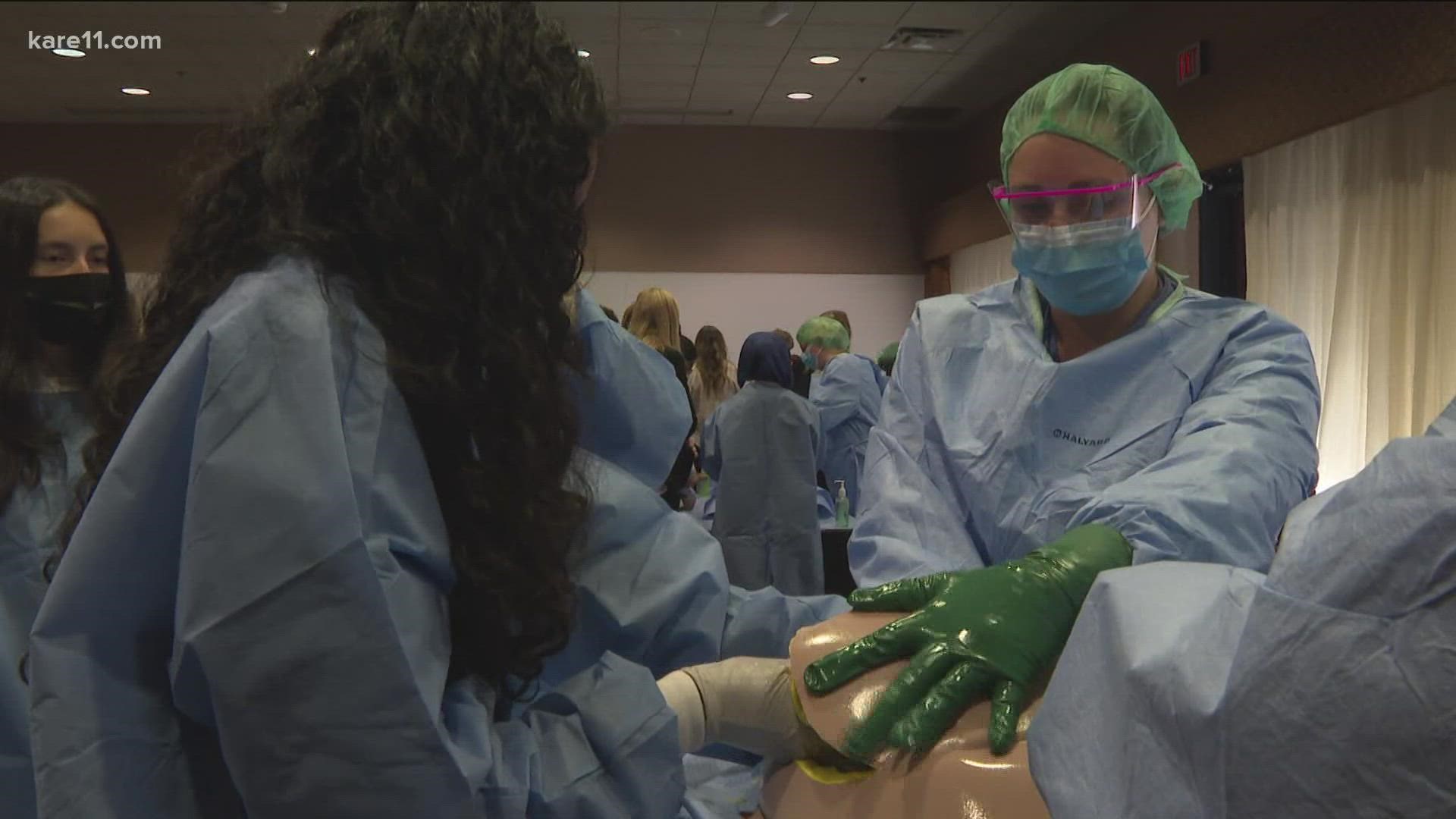 Minnesota HOSA works with students from junior high all the way through college to help them enter the medical field.