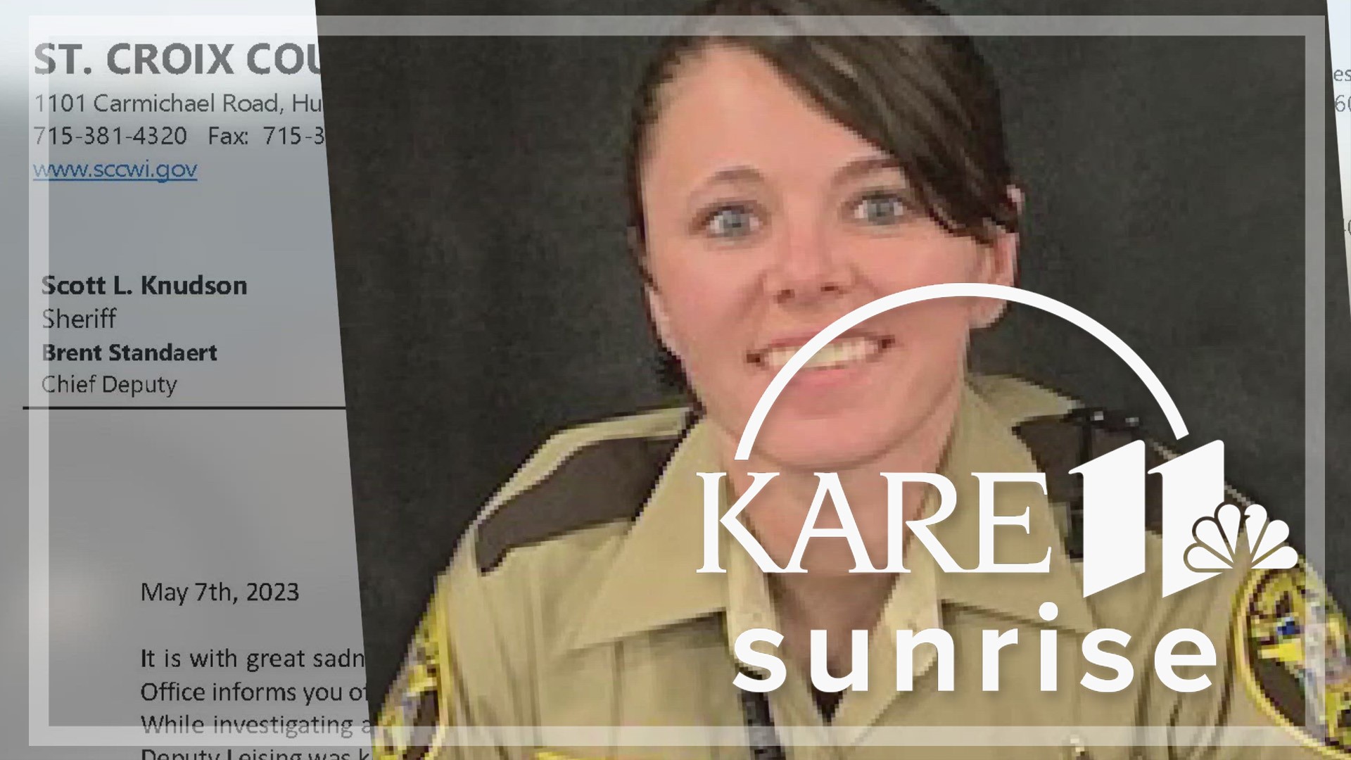 Deputy Kaitie Leising, 29, was killed when she exchanged gunfire with a possibly impaired driver by the side of the road.