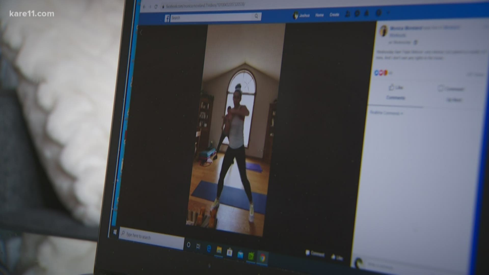 Monica Moreland, a Twin Cities trainer, started hosting live virtual workouts for people as they practice social distancing.