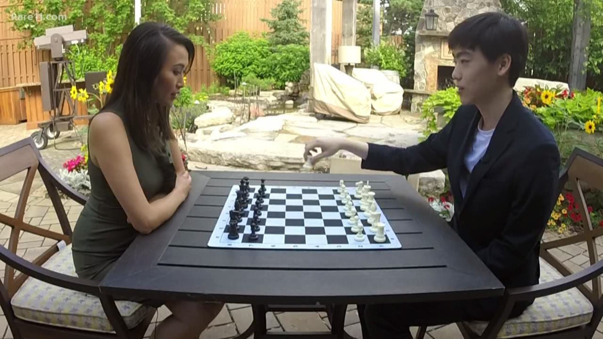 A young chess phenom from Plymouth is so good he is taking part in the U.S. Juniors Championship. Before going, however, he took KARE 11's Gia Yang to school, so to speak.
