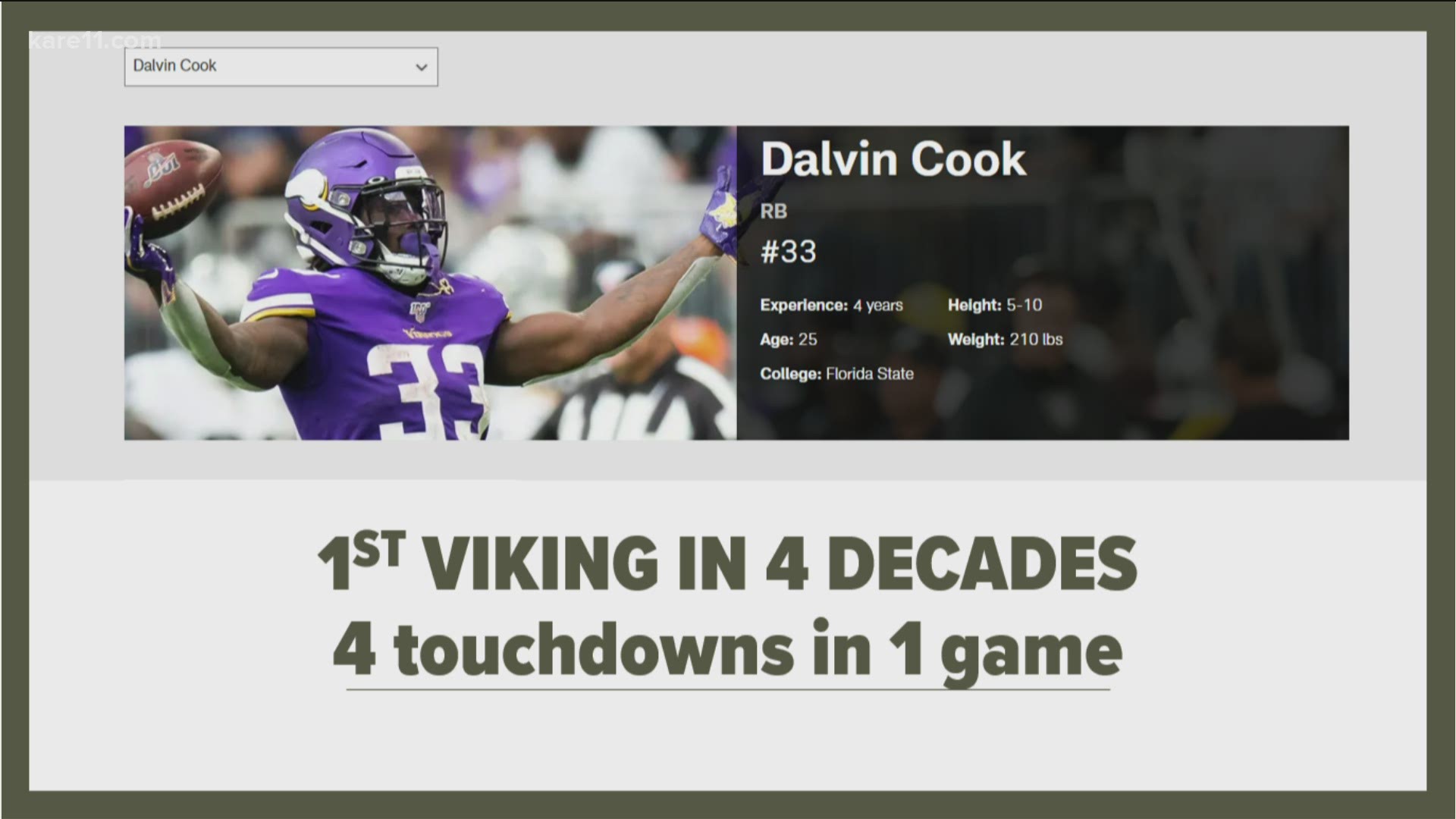 Dalvin Cook was a standout in Sunday's game