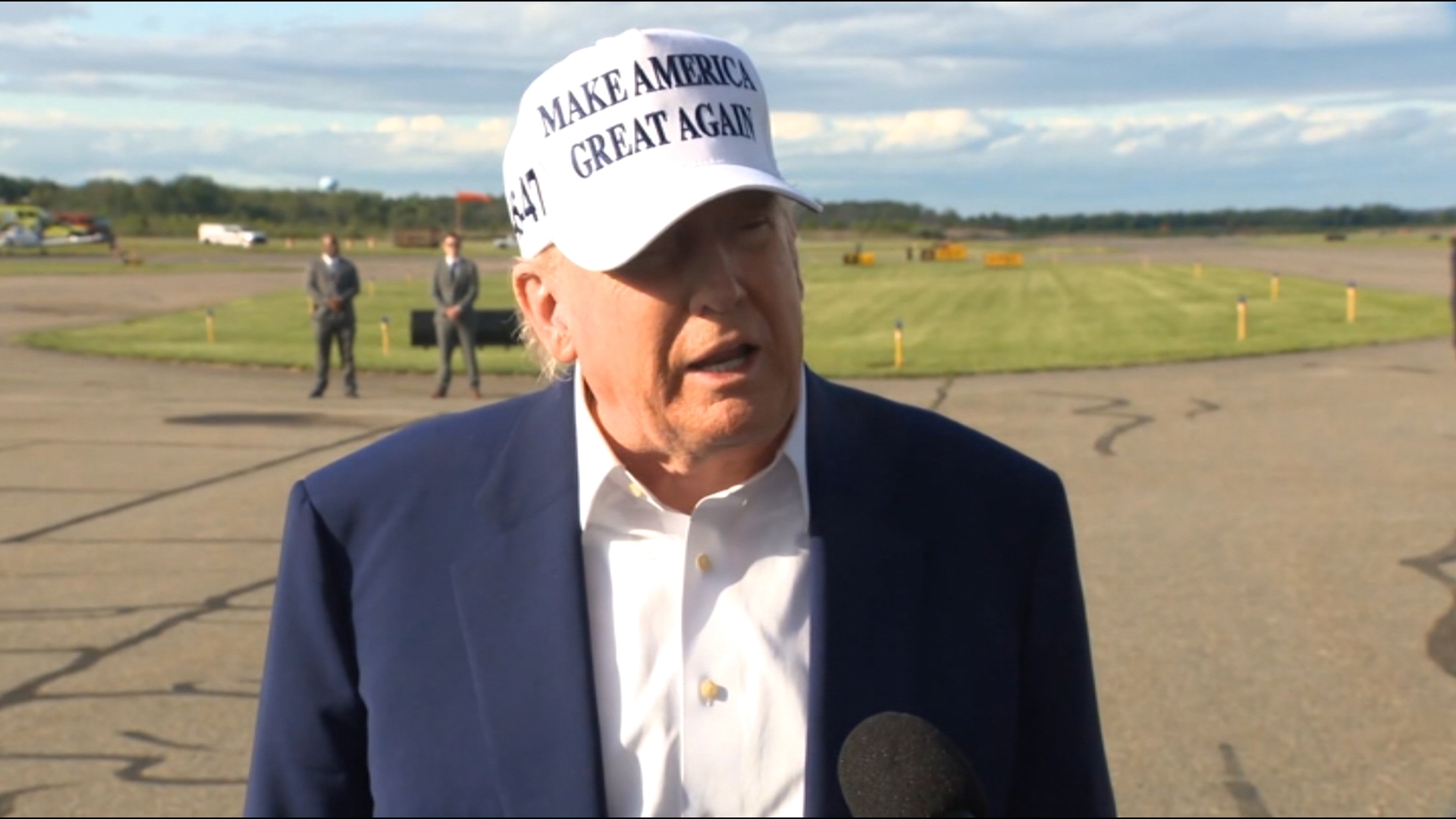 President Trump is heading to Pennsylvania for a rally at US Steel, as on-again, off-again tariffs meet on-off court decisions.