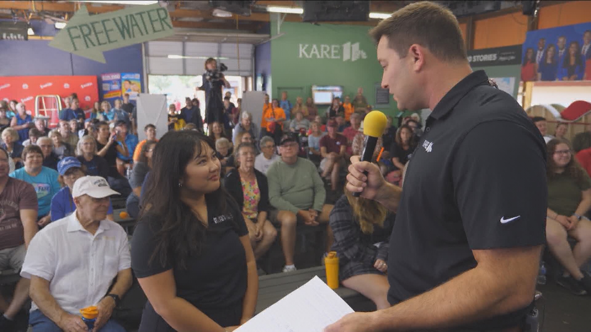 Maria Hayden stopped by the KARE 11 Barn to discuss what's new at the Fair this year, including two new rides at the Midway.