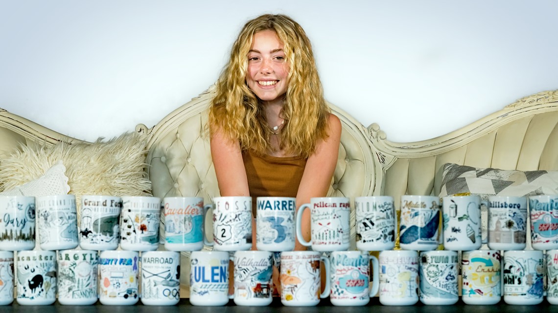 14-year-old brews successful business designing coffee cups