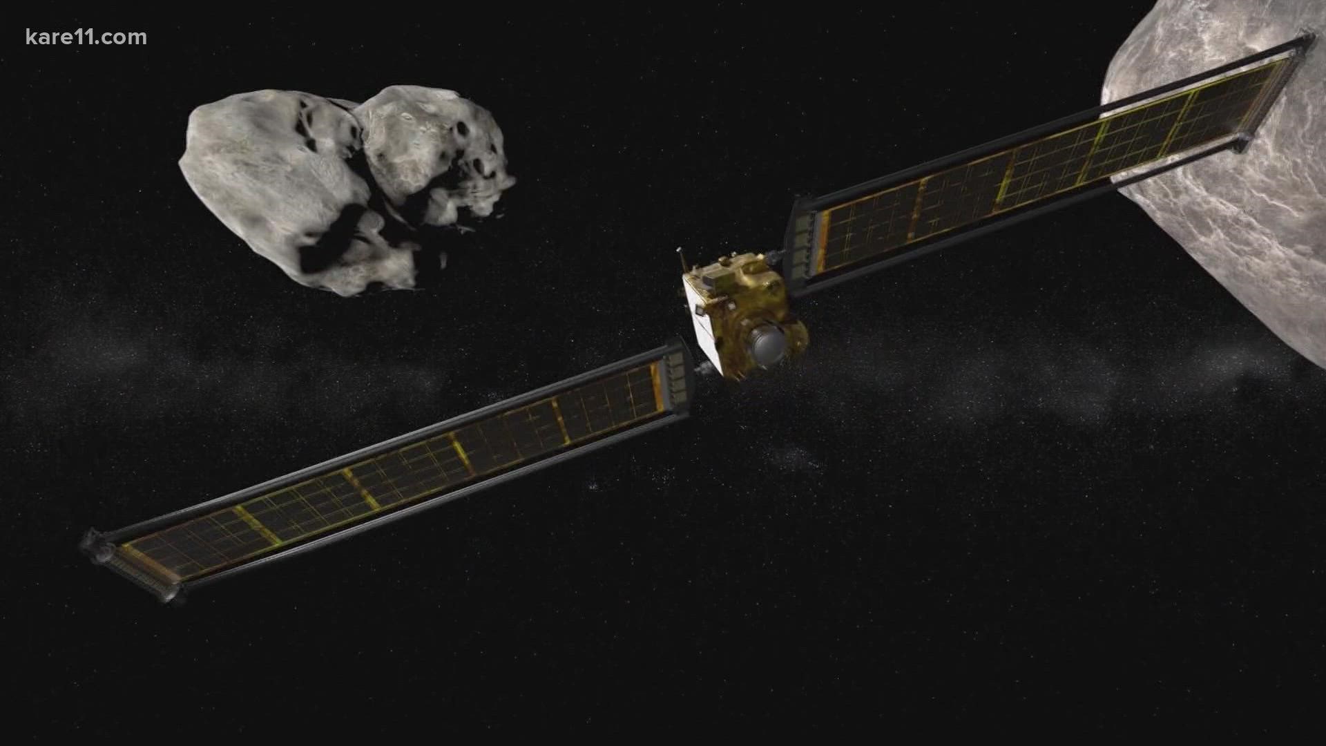 Meteorologist Ben Dery explains NASA's first-of-its-kind mission to crash a spacecraft into an asteroid in an attempt to redirect it.