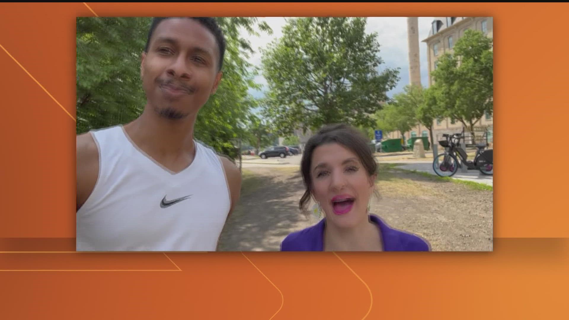 Guy Brown and Eva Anderson are finishing out the month of June with the TODAY Show's walking challenge.