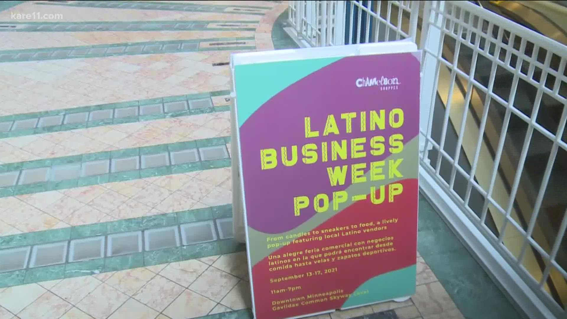 A pop-up shop is giving Latino businesses a chance to showcase their products in a downtown Minneapolis space.