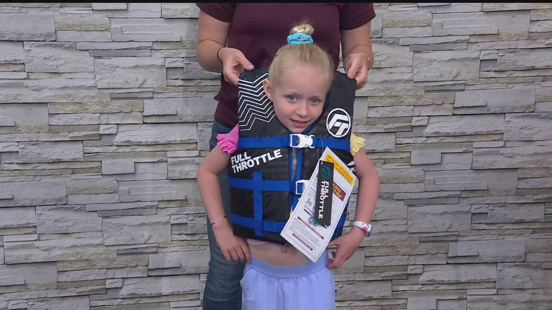 Life jackets are a must have if you plan on being on boats or Minnesota lakes. Here's one test you can do to make sure your child's life jacket is the right size.