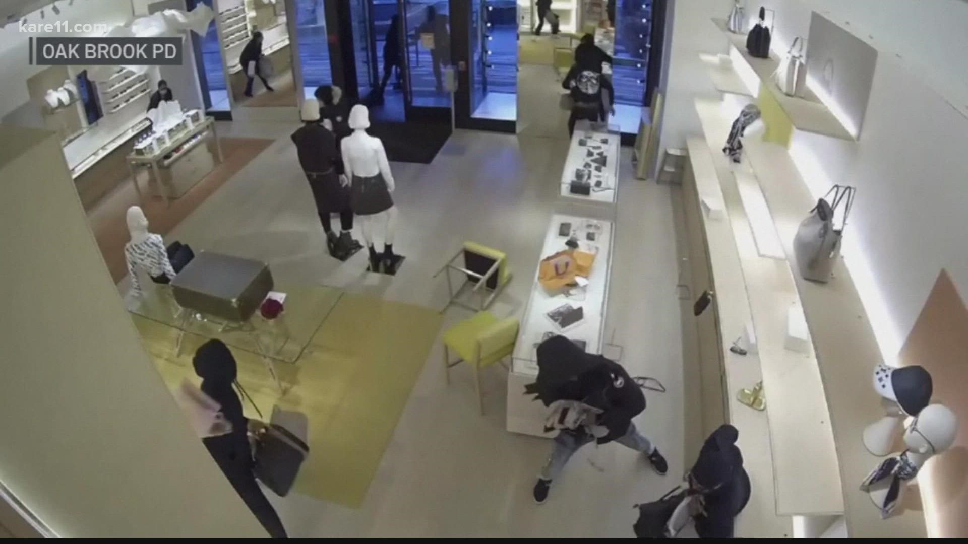 9 Charged In Smash-and-Grab Robberies at Louis Vuitton, Other
