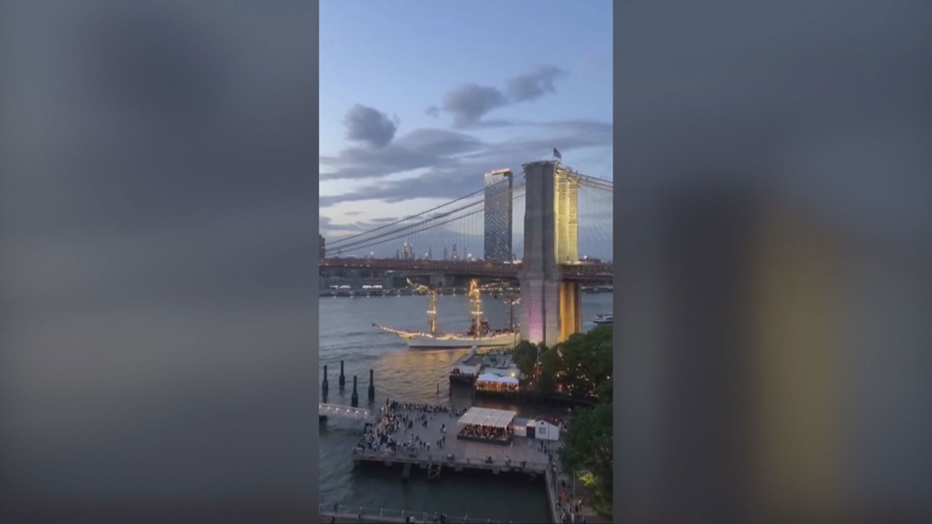 From multiple angles, New Yorkers watched in astonishment as a Mexican Naval training ship crashed into the Brooklyn Bridge on Saturday.