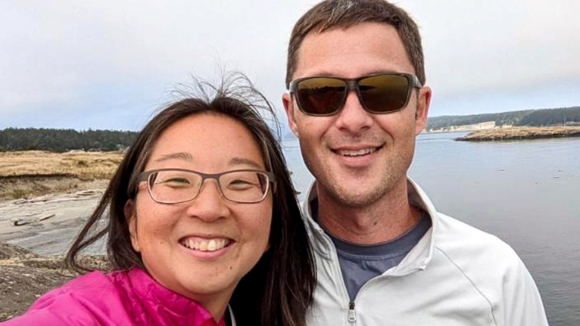 The Coast Guard says Luke and Rebecca Ludwig were among 10 people aboard the plane that crashed Sunday near Whidbey Island.