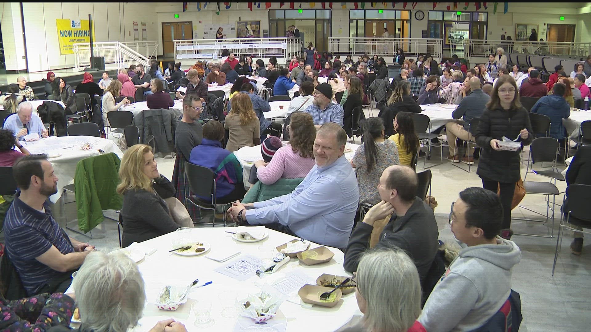 Hundreds of people attended a community talking session and dinner in St. Paul Thursday to discuss school safety in the wake of the Nashville school shooting Monday.