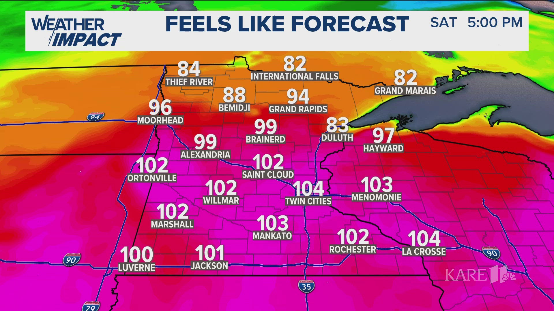 Storms move in overnight into early Friday morning before a hot and humid weekend.