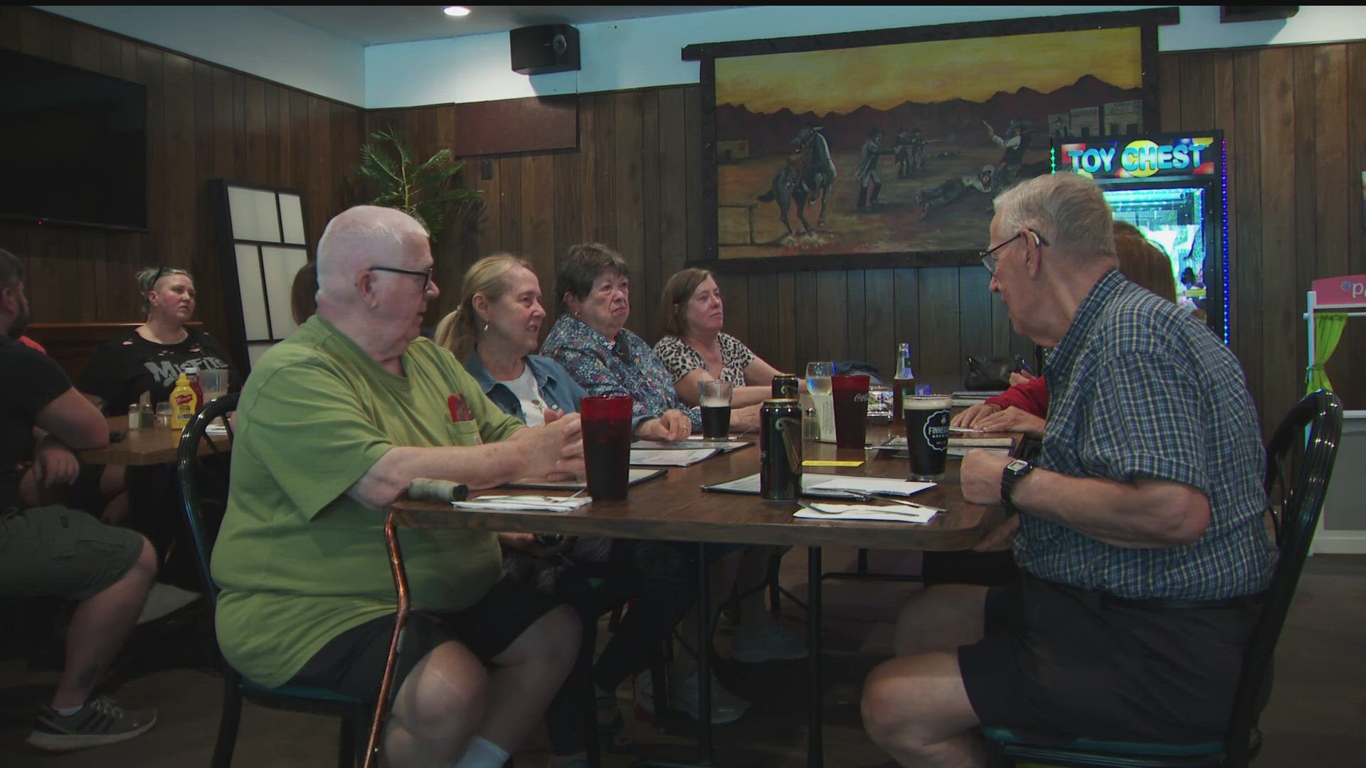 The community gathered at Tooties On Lowry where Emily Gerding worked. Emily was killed in the crash and her husband John remains in the hospital.