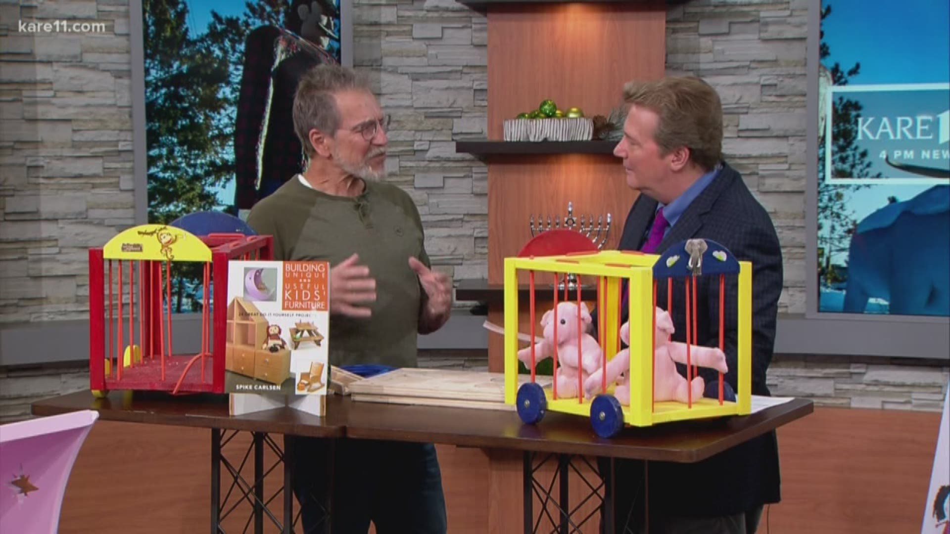 As you're thinking about holiday gifts for the kids in your family... how about giving something a little more personal and hand-made? Woodworker and author, Spike Carlsen, share some of the ideas featured in his new book, coming out this week.